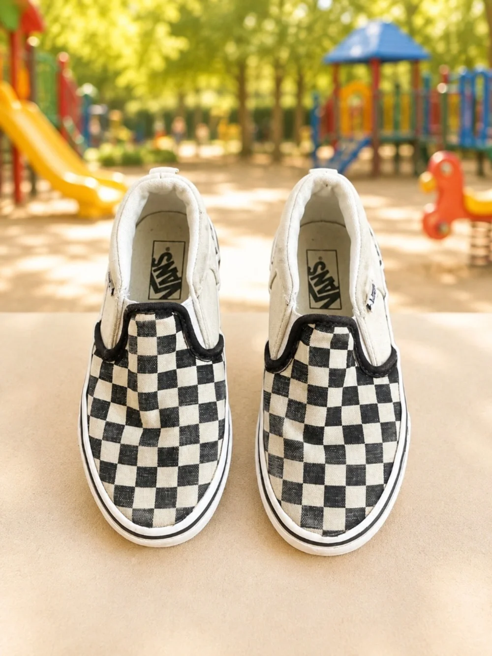 Vans Classic Checkerboard Slip-On Sneakers | Kids Size 11.5